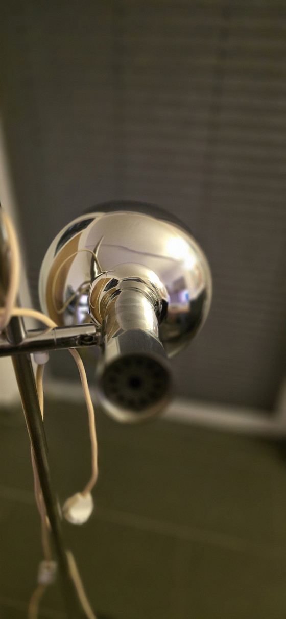 Image 1 of Space Age floor lamp Koch & Lowy Design classic Tulip chrome