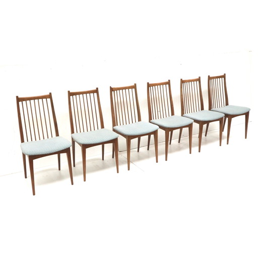 6x jaren 60 eetkamerstoelen