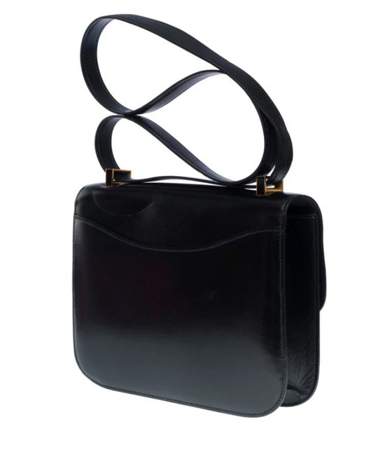 Image 1 of Borsa HERMES Constance en Cuir Noir - 101146