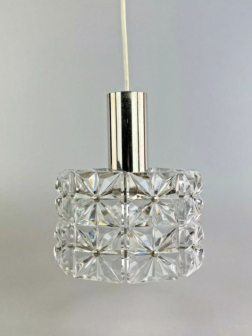 60er 70er Jahre Deckenlampe Glas Lampe Leuchte Kinkeldey Space Age 60s 70s