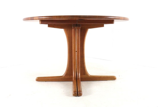 Round 2x extendable Danish dining table vintage – Wood (photo 4 of 18)
