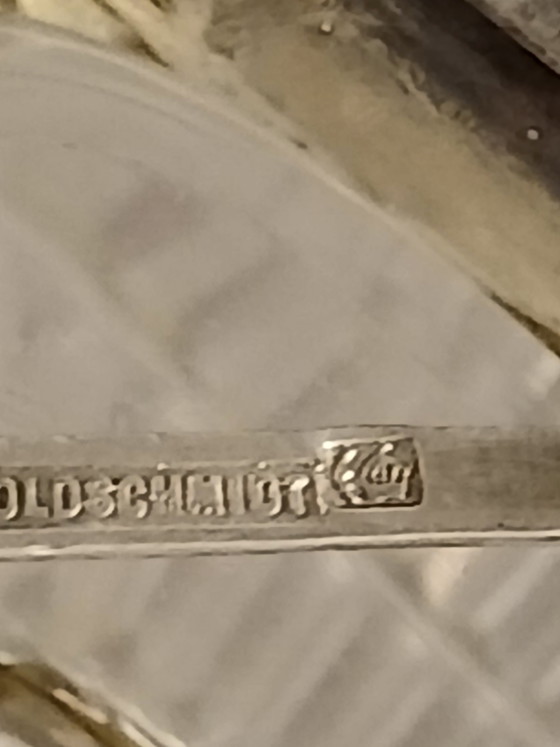 Ancien Carré Art Nouveau Argent Massif Wolfers Frères N. Goldschmidt 1900 – Tirages d'art, Silver (photo 9 of 15)