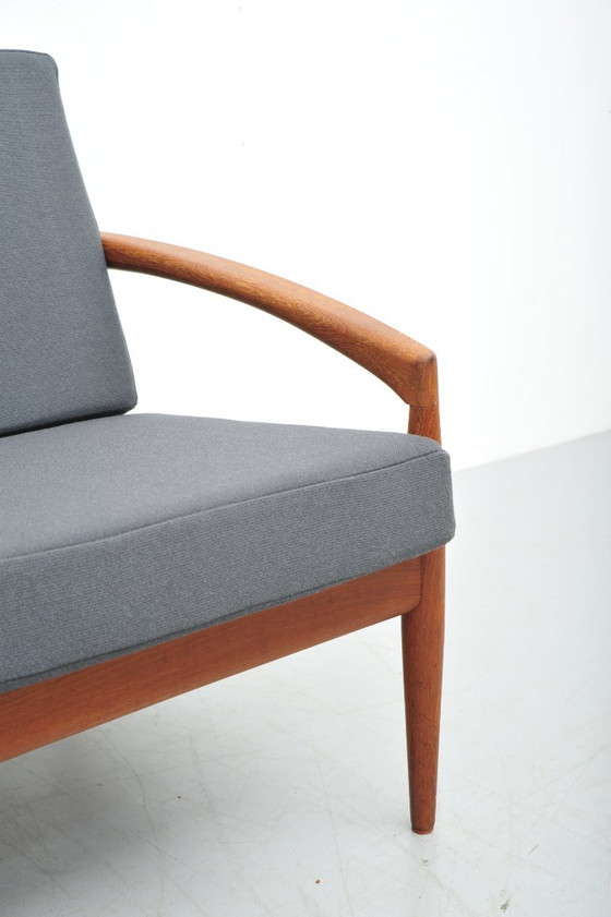 Sillón modelo 121 Paper Knife en teca, diseñado por Kai Kristiansen para Magnus Olesen en la década de 1950. (photo 4 of 10)