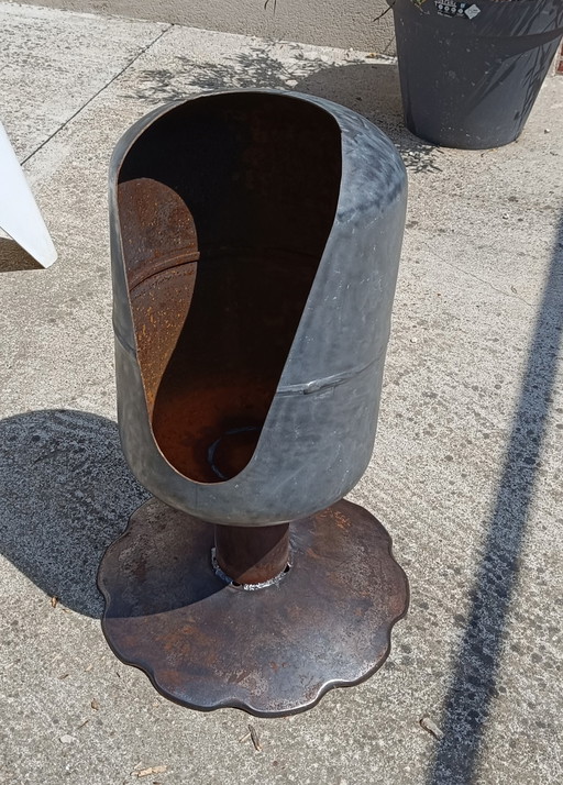 Raw steel firebox - unpainted edition