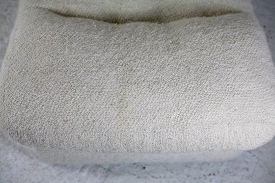 Image 1 of Space Age" haardstoel in ongebleekte wol