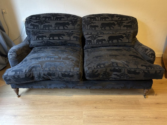 Image 1 of Stylish Luxury Two-Seater Sofa Velvet – Nearly New