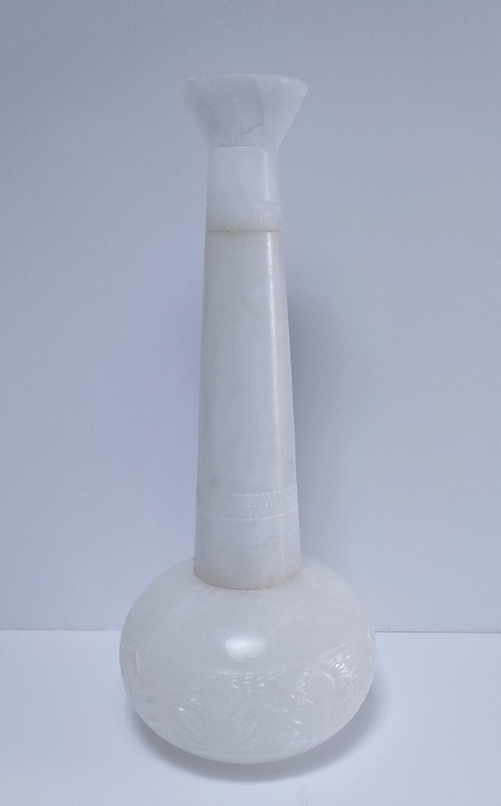 Image 1 of vase albâtre xl h. 40,5 cm vintage
