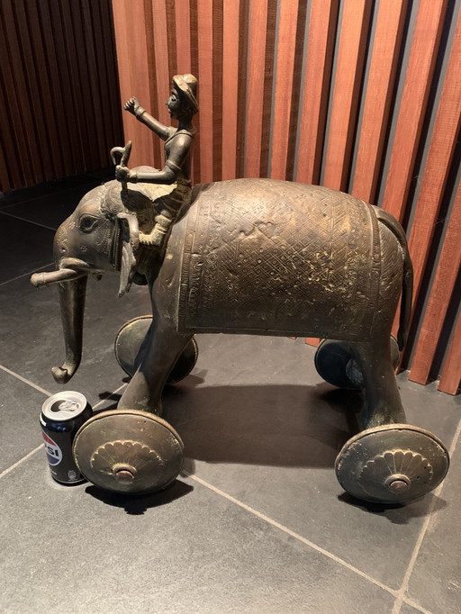 Rare - vintage large temple toy from India