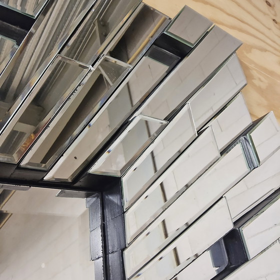 Image 1 of Großer, einzigartiger Hollywood Regency Eichholtz Sonnenstrahl-Spiegel (120x120cm) Art Deco Stil MOONRIVER MIRROR