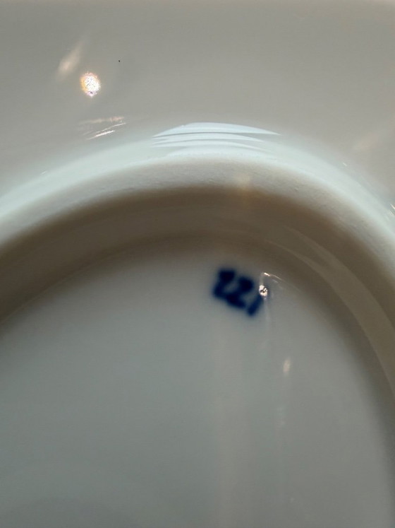 Image 1 of Original Meissen Zwiebelmuster – Große ovale Servierplatte – Form 298 – 42,5 × 33,5 cm – 1. Wahl