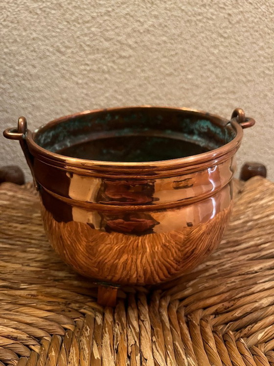 Image 1 of 3 oggetti in rame rosso