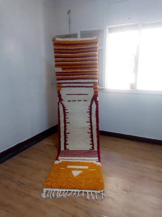 Tappeto runner - stile intrecciato a mano dal Marocco - 296 x 70 cm – Tappeti, Wool, Cotton, Modern (photo 7 of 7)
