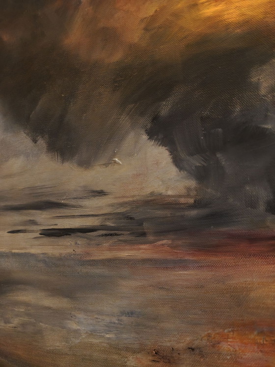 Olieverf schilderij "Stormy weather" – Dipinti e disegni, Tela (photo 4 of 5)