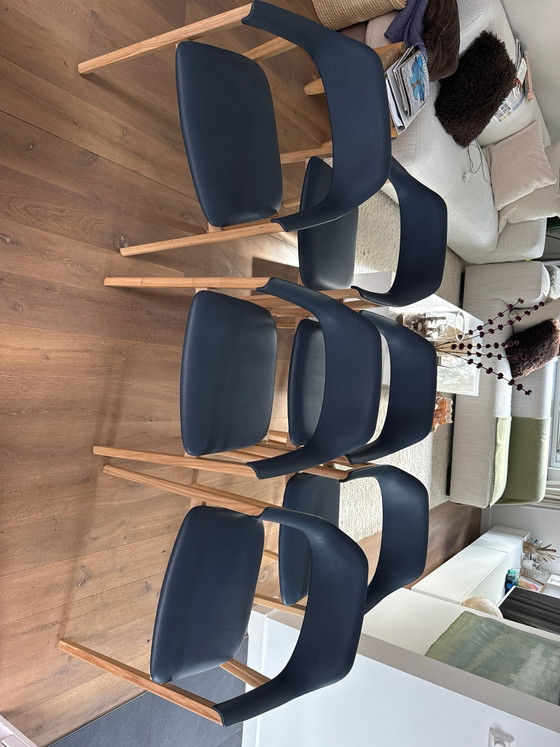 6 Michael Schneider Condehouse Dining chairs – condehouse Michael Schneider, Wood, Leather (photo 5 of 6)