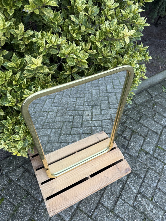 Image 1 of Hollywood Regency spiegel goudkleurig vintage wandspiegel