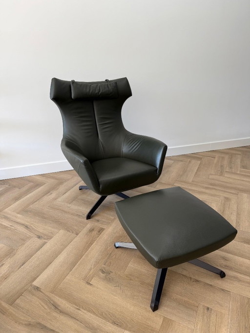 Fauteuil en cuir design en stock