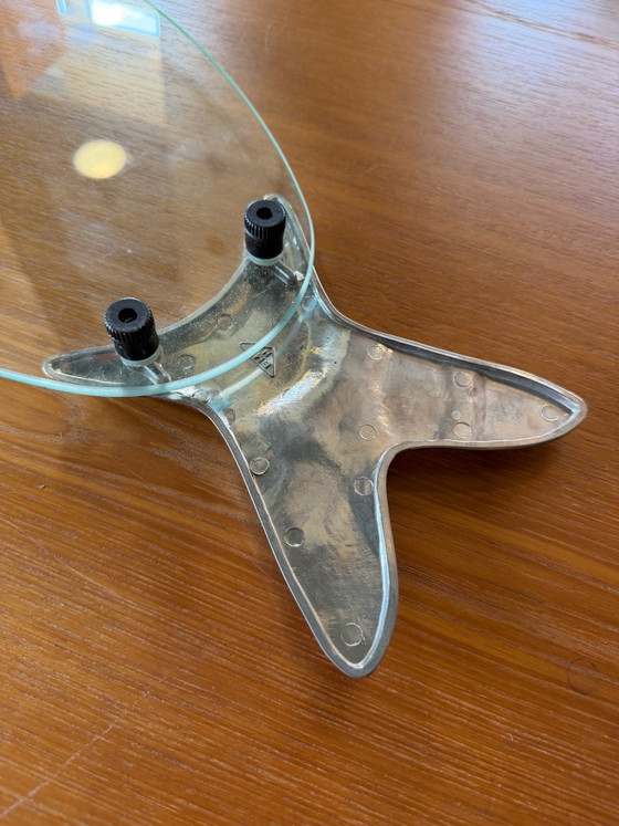 Plateau poisson vintage en verre par BMF Fritz Nagel, Accessoires de table, Métal, Argenté (photo 4 sur 9)