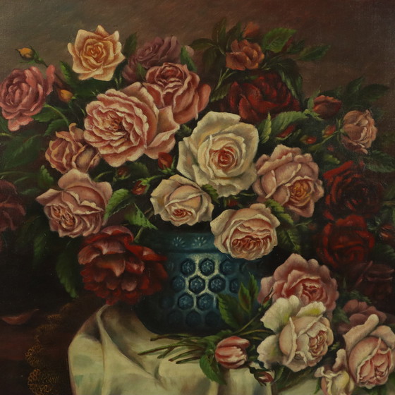 Image 1 of Nature morte aux fleurs Signée