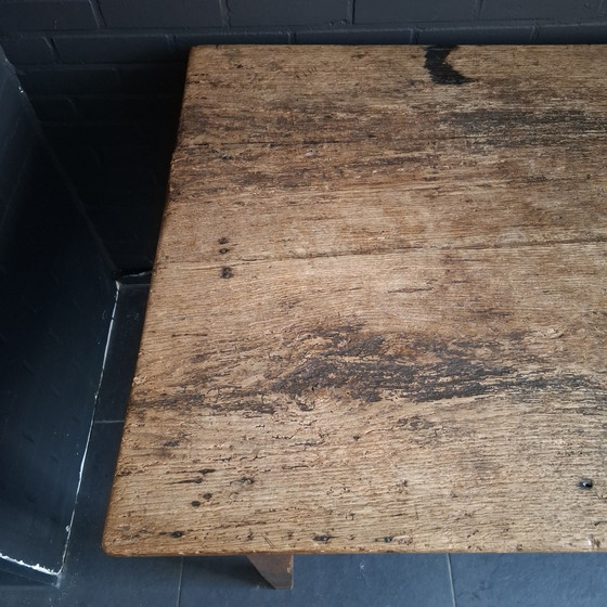 Image 1 of Antique French farm table 228x85 oak