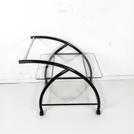 Image 1 of Chariot de bar vintage Memphis Milano années 1980