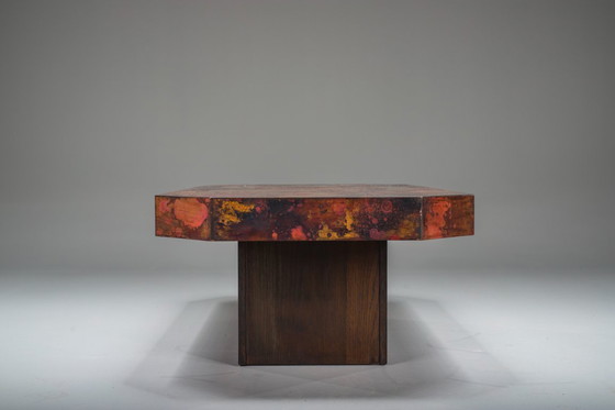 Image 1 of Tavolino vintage in rame di Bernhard Rohne, anni '70