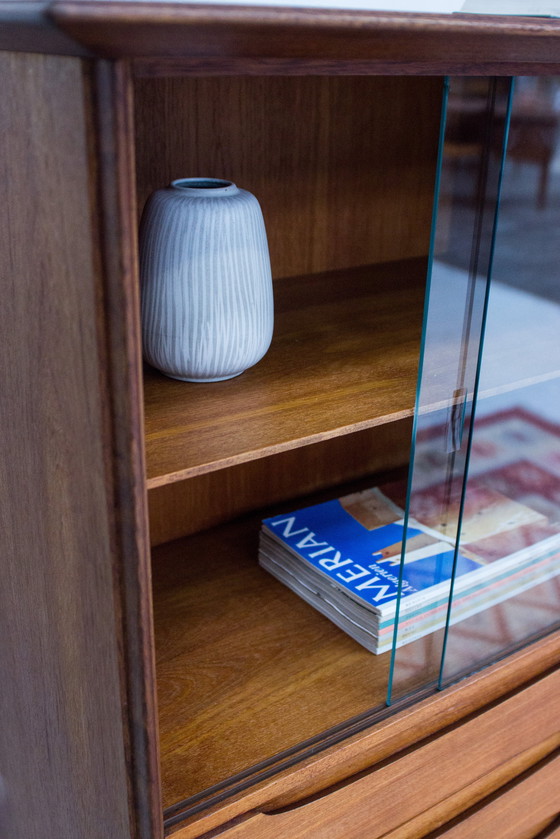 Image 1 of Vintage teak highboard sideboard Midcentury
