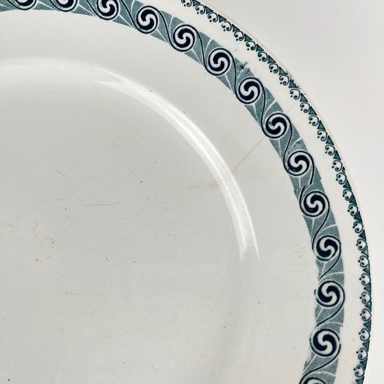 Image 1 of Piatto grande rotondo "Rachel" Moulins des loups & Hamage, terra di ferro