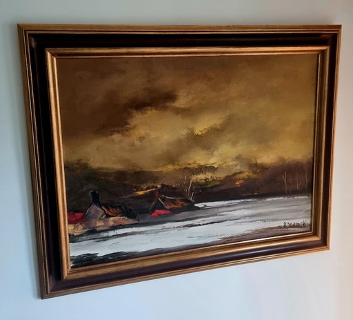 Paul Permeke (1918-1990) / Cálido paisaje invernal