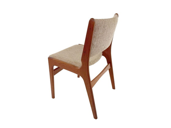 Image 1 of vintage set of four dining room chairs model 89 by Erik Buch for Anderstrup Möbelfabrik