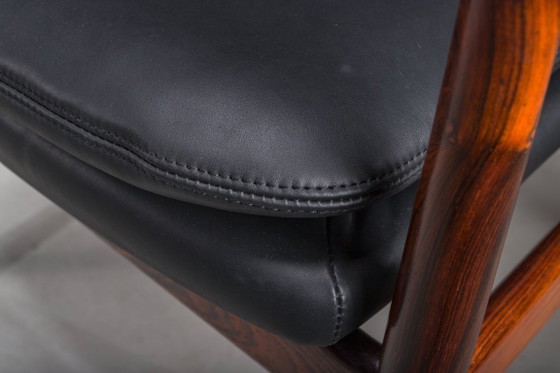Image 1 of Dänische Modell 431 Sessel aus Leder von Arne Vodder für Sibast Møbler, 1960er, 4er-Set