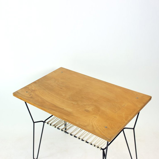 Image 1 of Couchtisch mit Metallgestell, Tschechoslowakei, 1960er Jahre