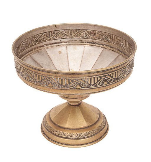 Art Deco brass bowl