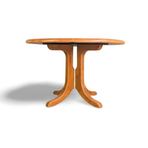 Mesa de comedor extensible Rainer Daumiller de haya, diseño de mediados de siglo