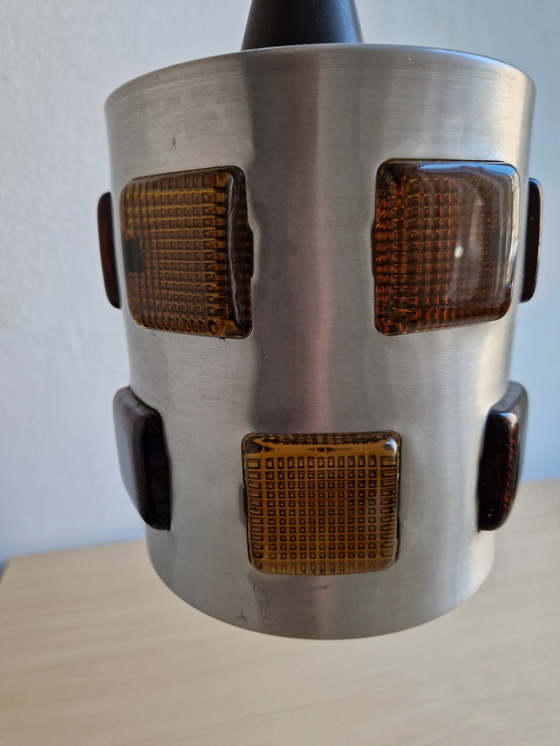 Image 1 of Vintage Vitrika Hanglamp Met Prisms Design Sfeervol