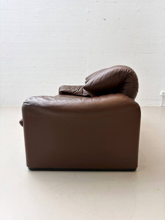 Canap&eacute; Maralunga de Vico Magistretti pour Cassina, ann&eacute;es 1970 – Canapés 2 places, Leather (photo 18 of 19)