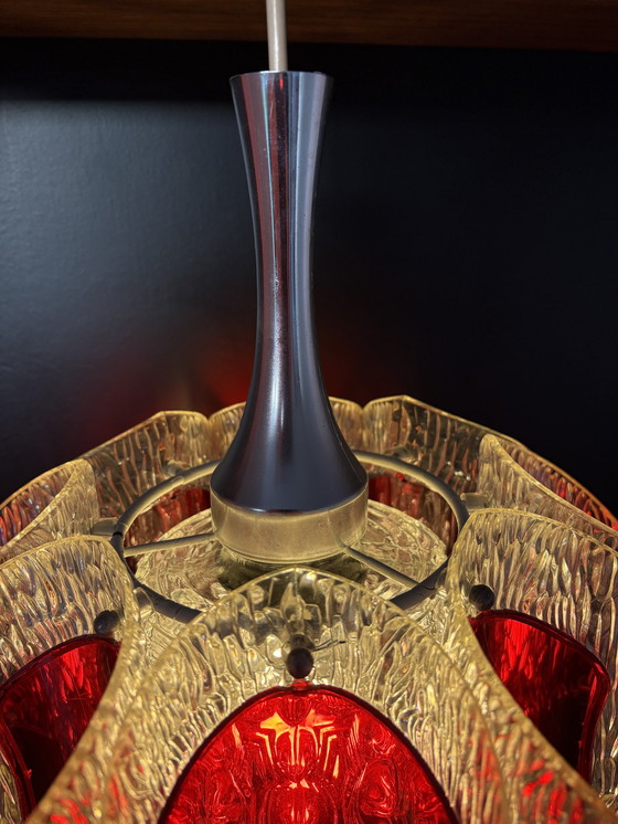 Image 1 of Lampada a sospensione vintage Marbach anni '60 (rossa, era spaziale)