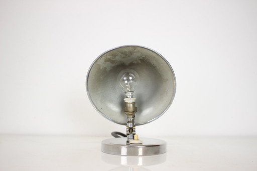 Art Deco Adjustable Chrome Table Lamp By Josef Hurka For Napako, 1930'S