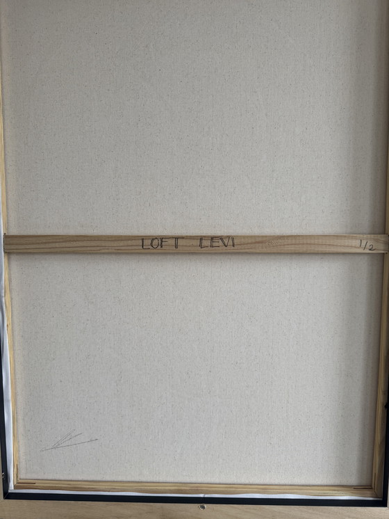 Image 1 of Duo d'œuvres d'art en techniques mixtes « Têtes monumentales » – LOFTLEVI (2003) – Iconique