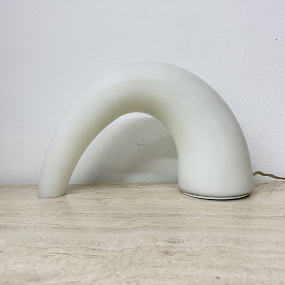 Image 1 of Fontana Arte Thor glass table lamp , 1980s Italy