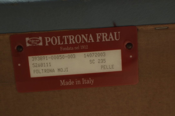 Image 1 of Pair of "Moji" Armchairs by Shigeru Uchida for Poltrona Frau, Italy