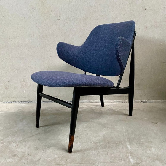 Image 1 of Fauteuil Shell LB Kofod Larsen pour Christensen & Larsen, Danemark 1950