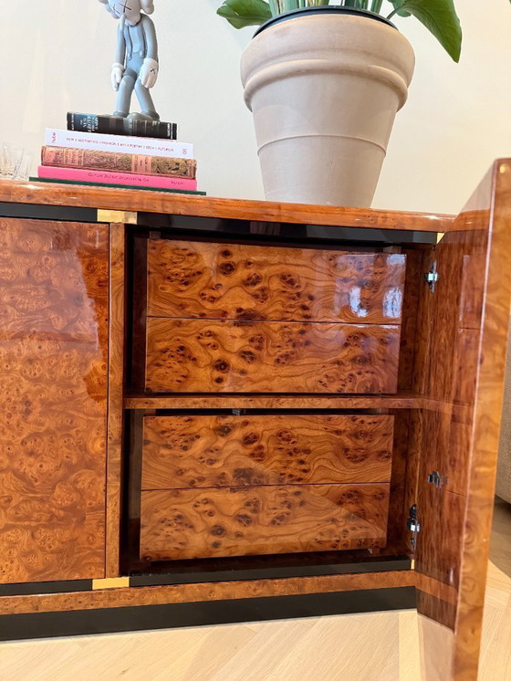 Image 1 of Buffet italien vintage en ronce de noyer