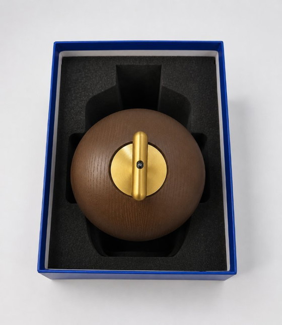Image 1 of Lampada portatile St Louis Crystal Folia in legno scuro ambrato