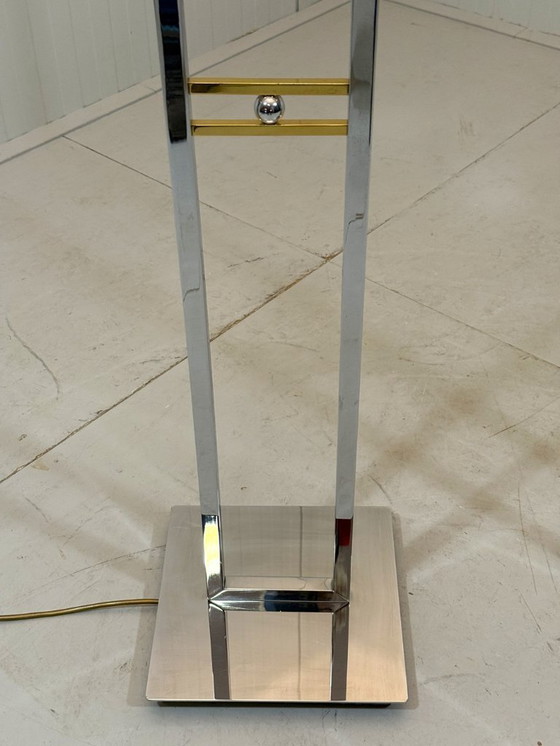 Image 1 of Juego de 2 lámparas de pie Arte Lumen cromadas y de latón, años 70