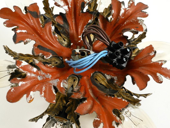 Image 1 of Magnifiques lampes de plafond ou appliques italiennes des années 1960, de la marque Banci Firenze, Italie.