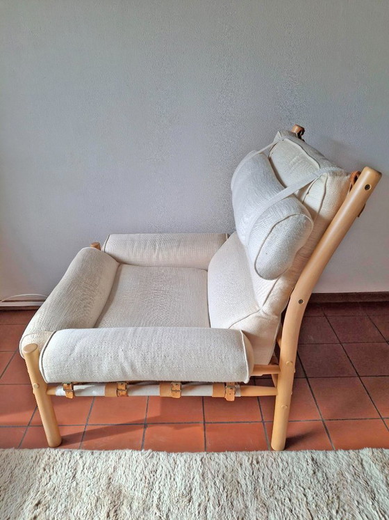 Image 1 of Set van 2 vintage Inca Safari lounge stoelen – Arne Norell