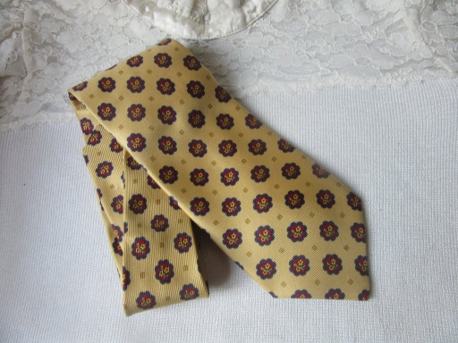 Cravatta di seta Cliff Brussels vintage larghezza 9,5 cm