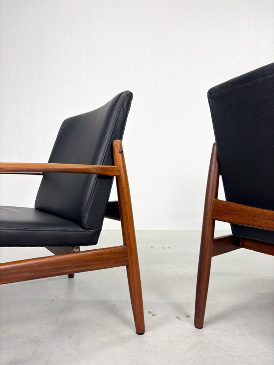 'Viken' Armchairs by Tove & Edvard Kindt Larsen for OPE – Leather, Wood (photo 5 of 20)