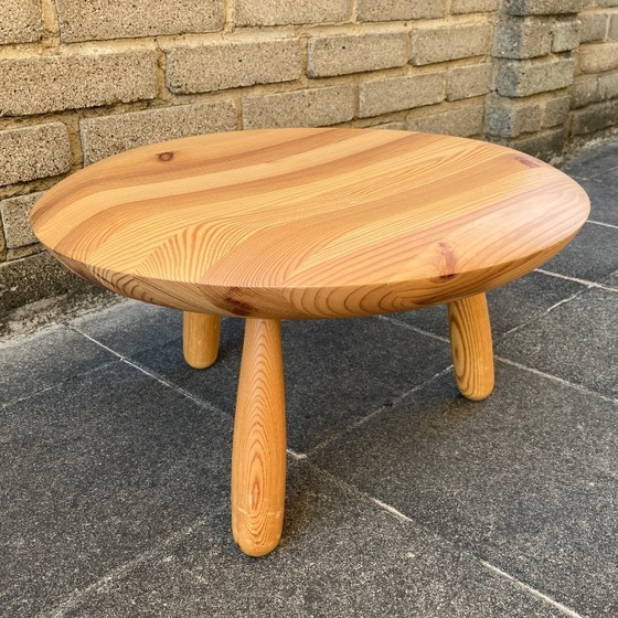 Image 1 of Vintage IKEA PS "Karljohan" Solid Wood Stool / Side Table - Christian Halleröd 1990s