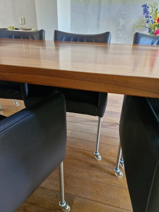 Image 1 of 6 sedie Topform con tavolo in noce